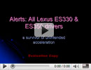 Lexus- Sudden Acceleration